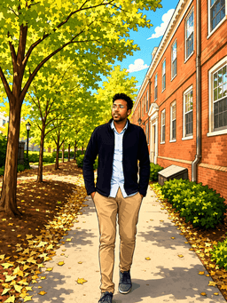 Cartoon portrait of Arun Saravanen